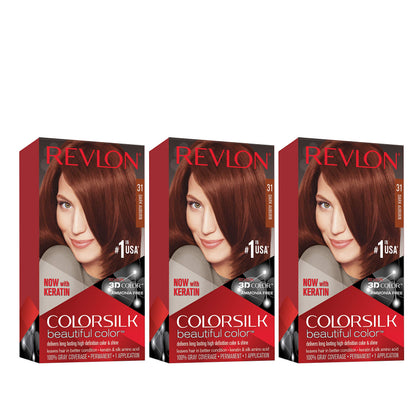 REVLON Permanent Hair Color 31 Dark Auburn packaging front view