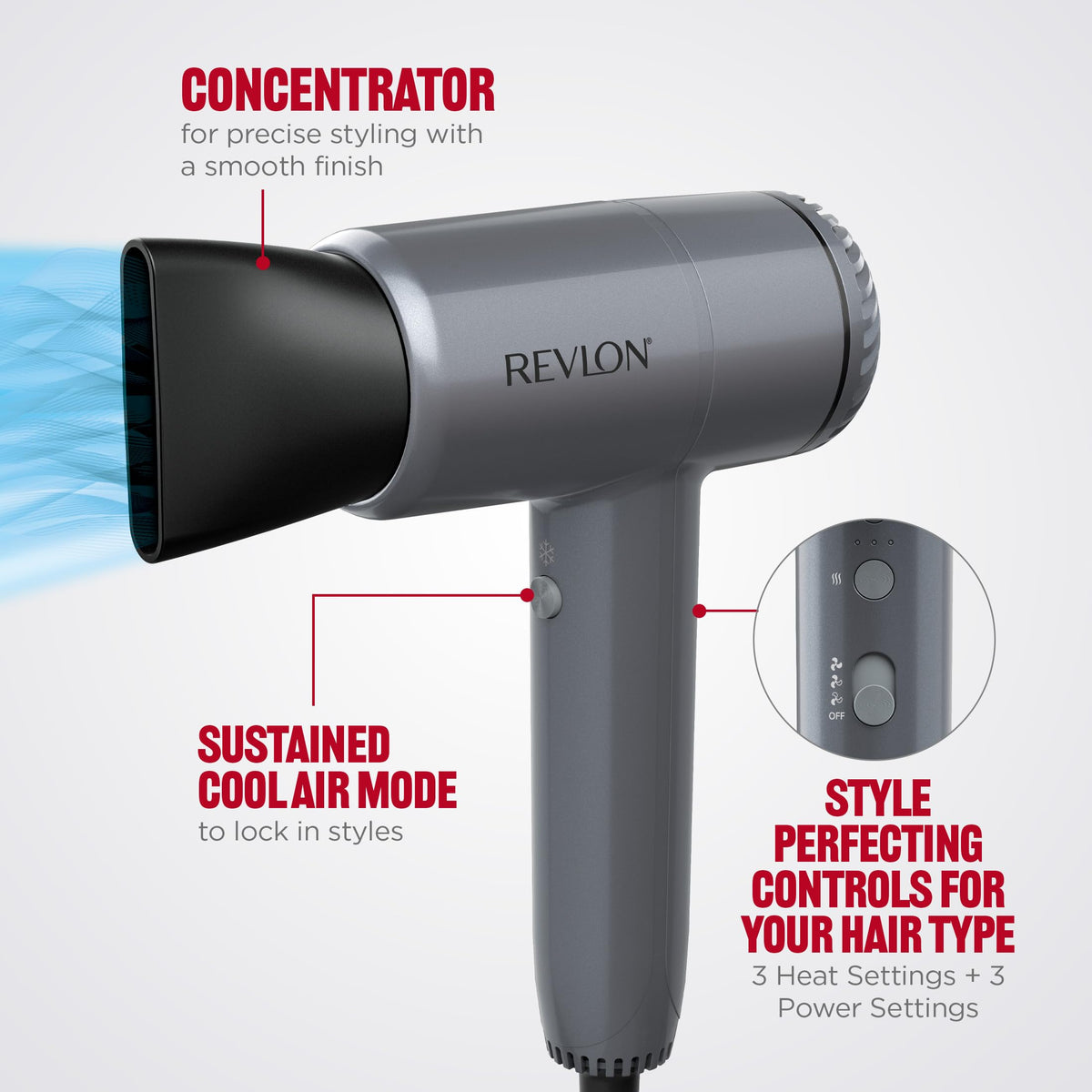 REVLON PowerMove Hair Dryer in a lifestyle setting
