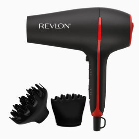 REVLON SmoothStay Hair Dryer front view with diffuser attachment