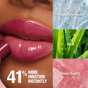 REVLON Super Lustrous Glass Shine Balm 016 Glassy Ruby texture close-up