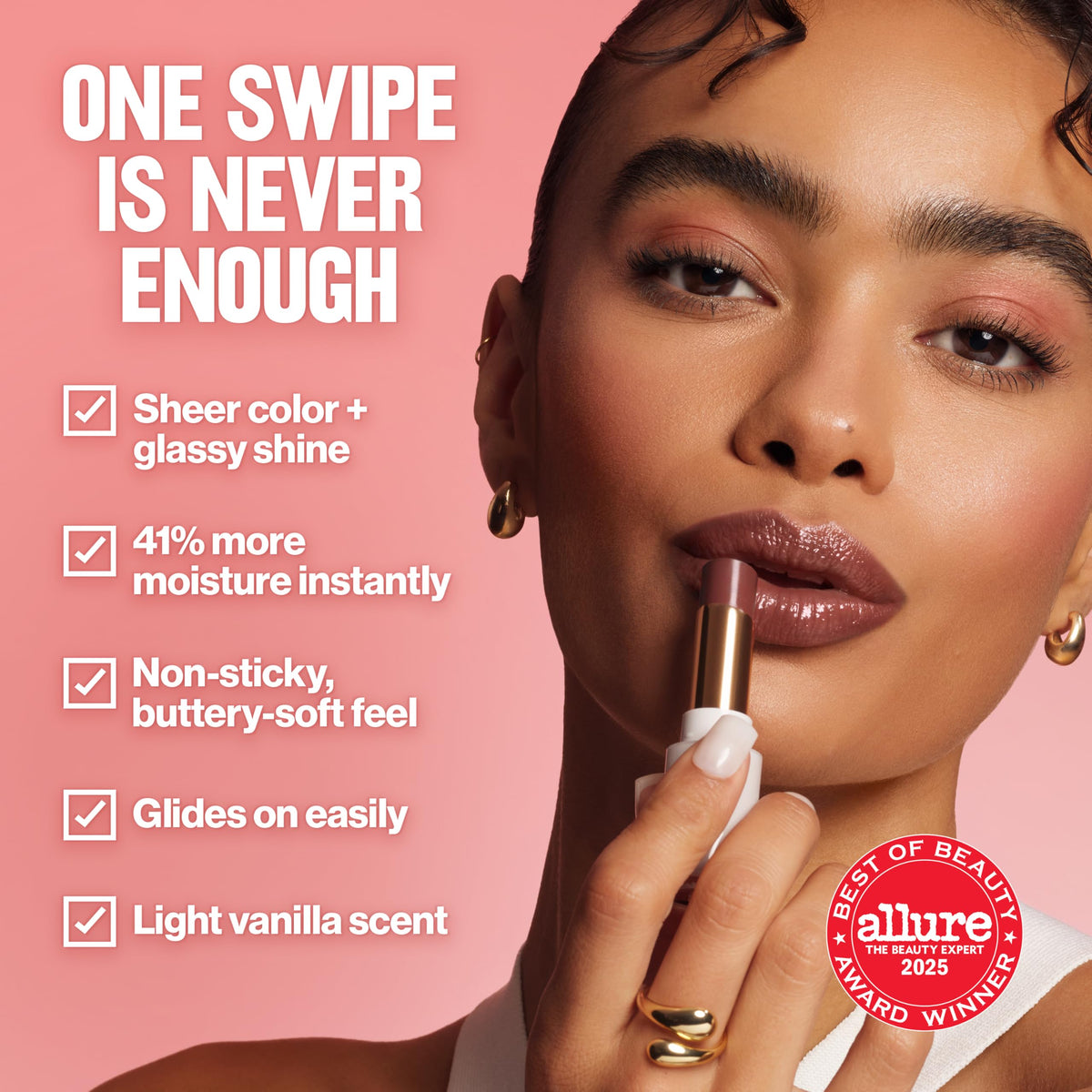 REVLON Super Lustrous Glass Shine Balm Cherry Luster close-up