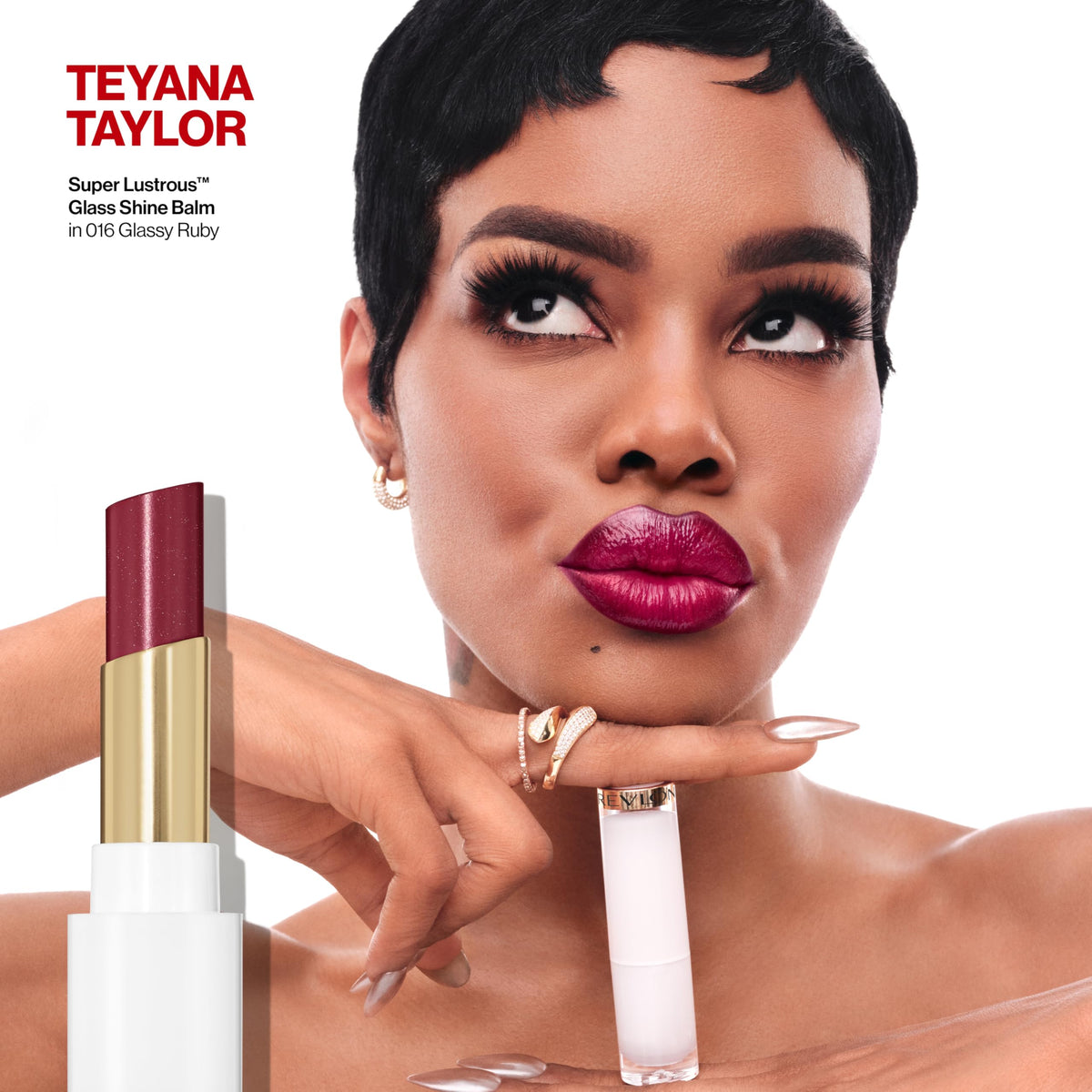 REVLON Super Lustrous Glass Shine Balm Spiced Wine swatch on skin