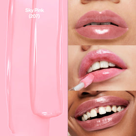 REVLON Super Lustrous Lip Gloss 207 Pink Sky applicator close-up