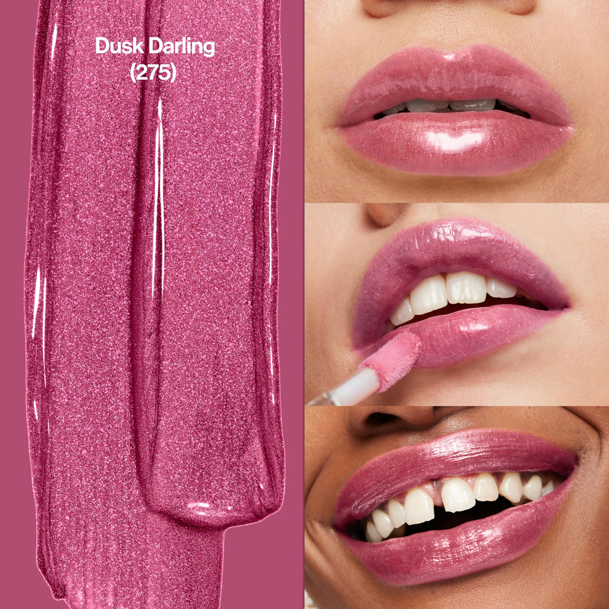 REVLON Super Lustrous Lip Gloss 275 Dusk Darling oversized applicator