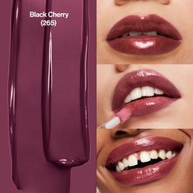REVLON Super Lustrous Lip Gloss Black Cherry applicator close-up