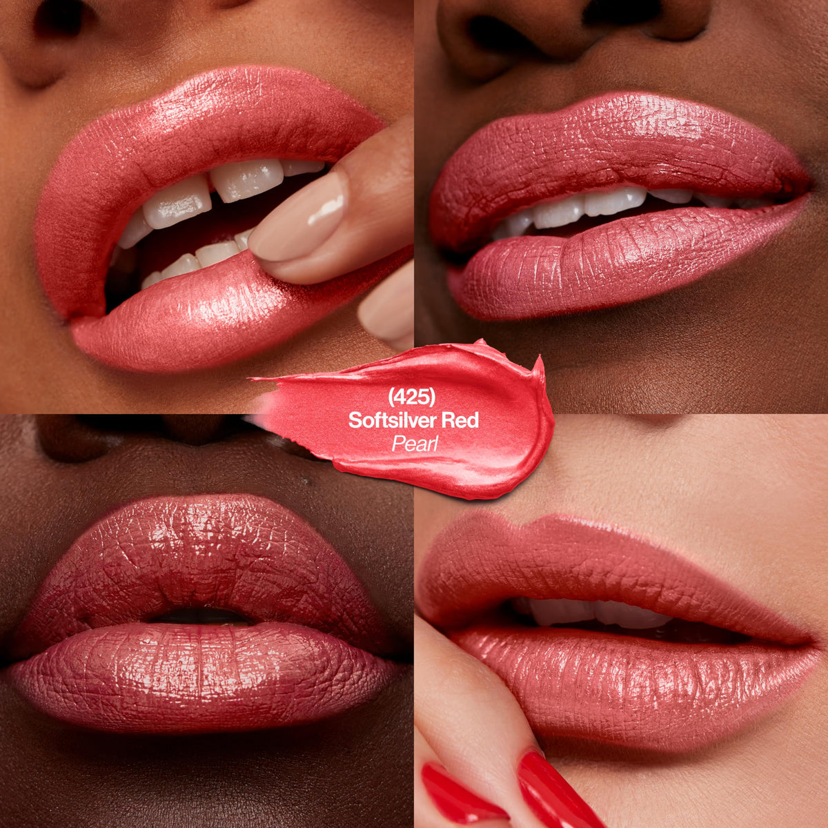 REVLON Super Lustrous Lipstick 425 Softsilver Red packaging