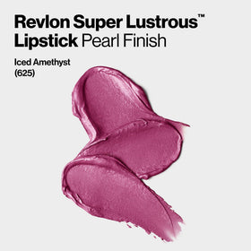 REVLON Super Lustrous Lipstick 625 Iced Amethyst in makeup bag