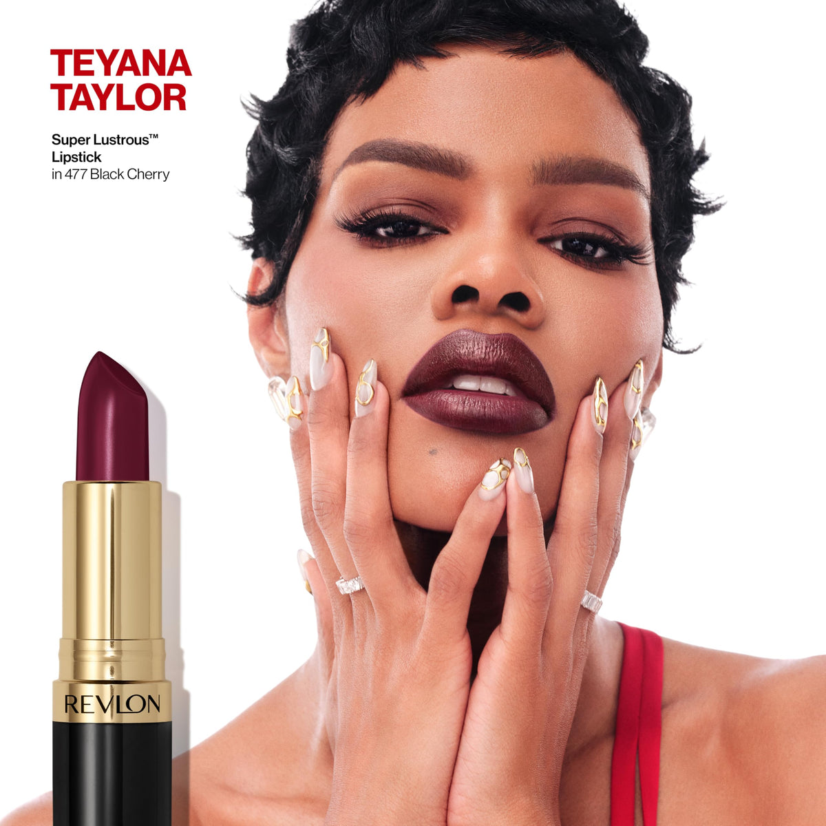REVLON Super Lustrous Lipstick 762 Flushed side view