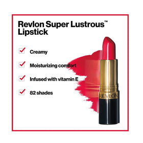 REVLON Super Lustrous Lipstick Really Red swatch on skin