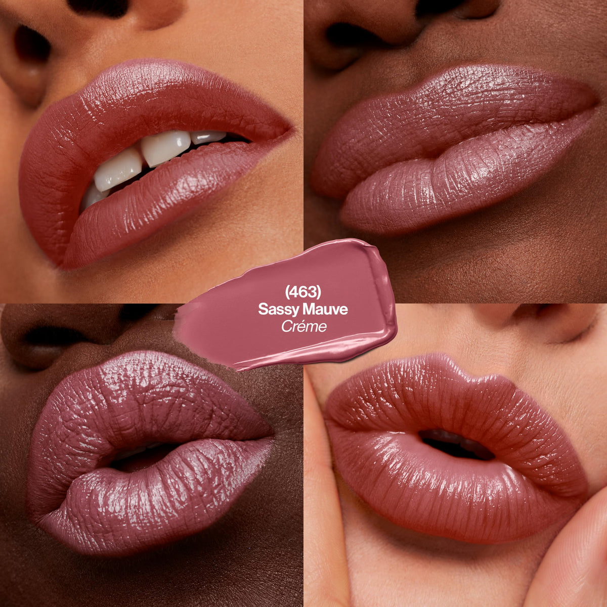REVLON Super Lustrous Lipstick Sassy Mauve 463 packaging
