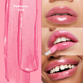 REVLON Super Lustrous The Gloss 210 Pinkissimo applicator close-up