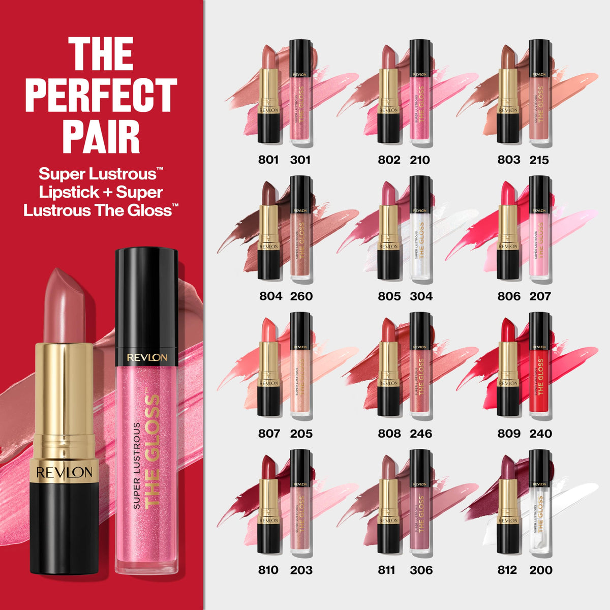 REVLON Super Lustrous The Gloss 210 Pinkissimo with applicator