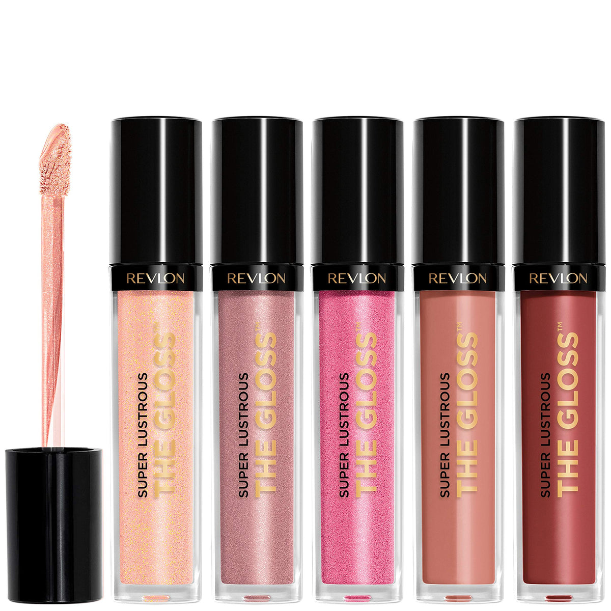 REVLON Super Lustrous The Gloss 5 Piece Lipgloss Gift Set front view
