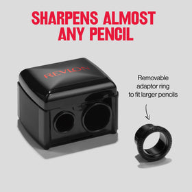 REVLON Universal Points Sharpener with shavings compartment open