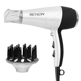 REVLON Volume support Hair Dryer front view with curl diffuser