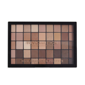 Revolution Maxi Reloaded Eyeshadow Palette packaging with neutral tones