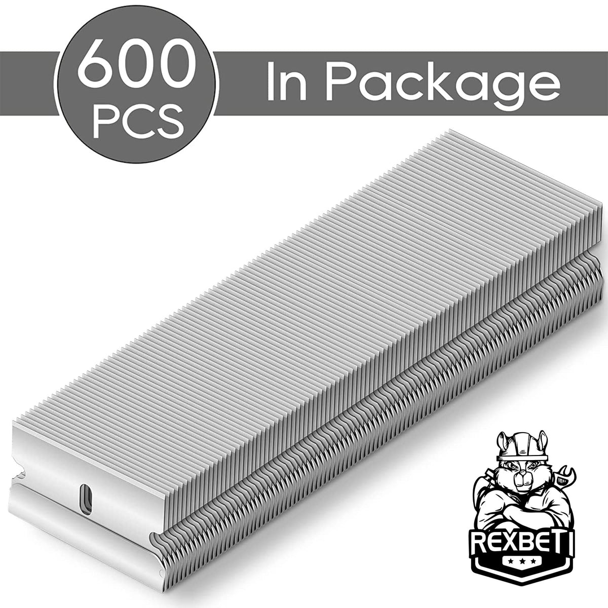 REXBETI razor blades with safety scraper