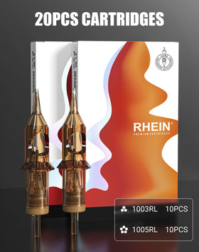 RHEIN complete tattoo supplies kit arranged neatly