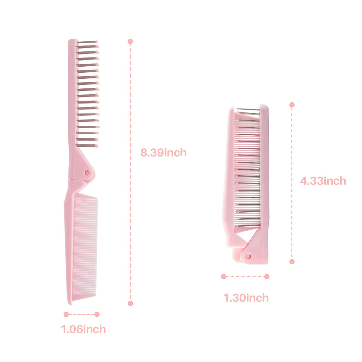RHOS Mini Folding Comb being used to detangle hair