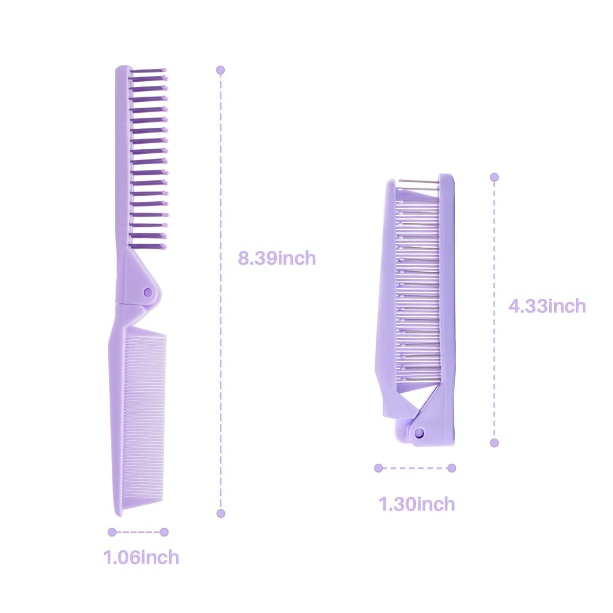 RHOS Mini Folding Comb packaging with product details