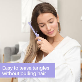 RHOS Mini Folding Comb set on a bathroom counter