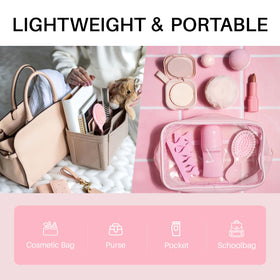 RHOS Mini Hair Brush in a purse for travel
