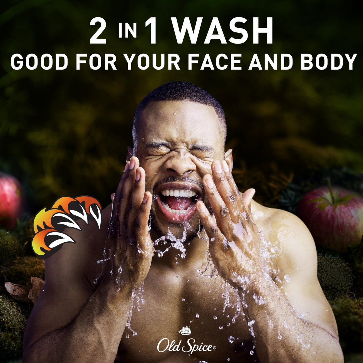 Rich lather from Old Spice Bearglove Body Wash