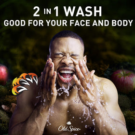 Rich lather from Old Spice Bearglove Body Wash