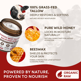 RICHGRAND Beef Tallow Whipped Balm 4.3 oz texture close-up