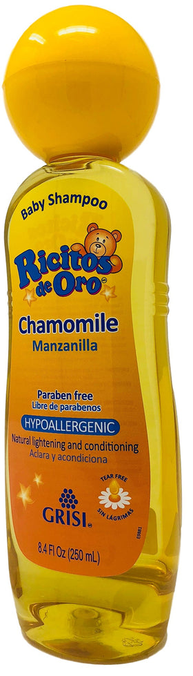 Ricitos de Oro Chamomile Baby Shampoo bottle side view