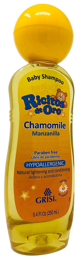 Ricitos de Oro Chamomile Baby Shampoo in a bath setting
