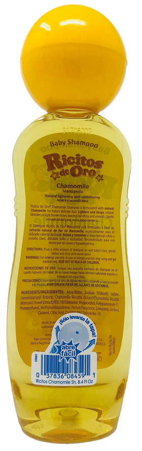 Ricitos de Oro Chamomile Baby Shampoo showing texture