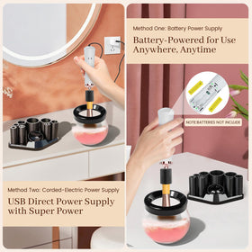 RICRIS brush cleaner with various brush sizes attached