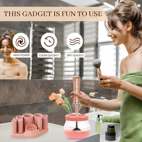 RICRIS Electric Makeup Brush Cleaner side view