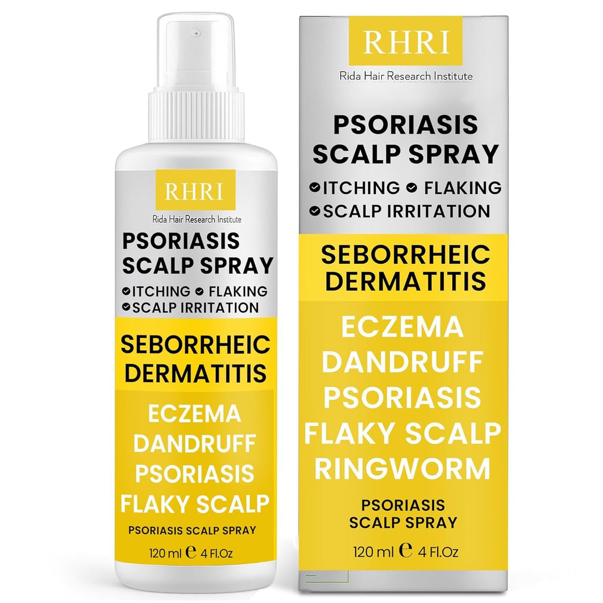 Rida Hair Research Institute Psoriasis Scalp Spray 191g front view