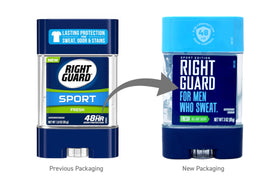 Right Guard Sport Antiperspirant Clear Gel in a lifestyle setting