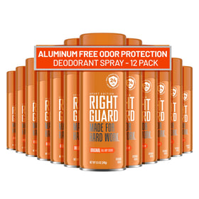 Right Guard Sport Original Scent Deodorant Spray front view, 8.5 oz can
