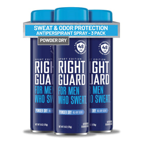 Right Guard Sport Powder Dry Scent Antiperspirant 6oz front view