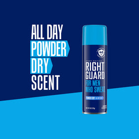 Right Guard Sport Powder Dry Scent Antiperspirant 6oz side view