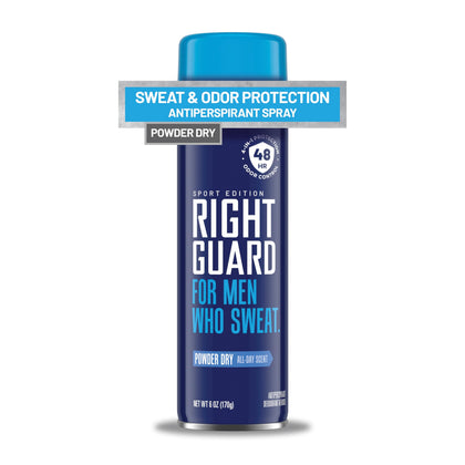 Right Guard Sport Powder Dry Scent Antiperspirant Spray front view