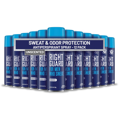 Right Guard Sport Unscented Antiperspirant Spray 6oz front view