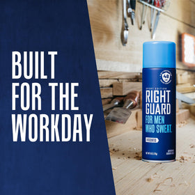 Right Guard Sport Unscented Antiperspirant Spray 6oz lifestyle scene