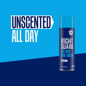 Right Guard Sport Unscented Antiperspirant Spray 6oz packaging