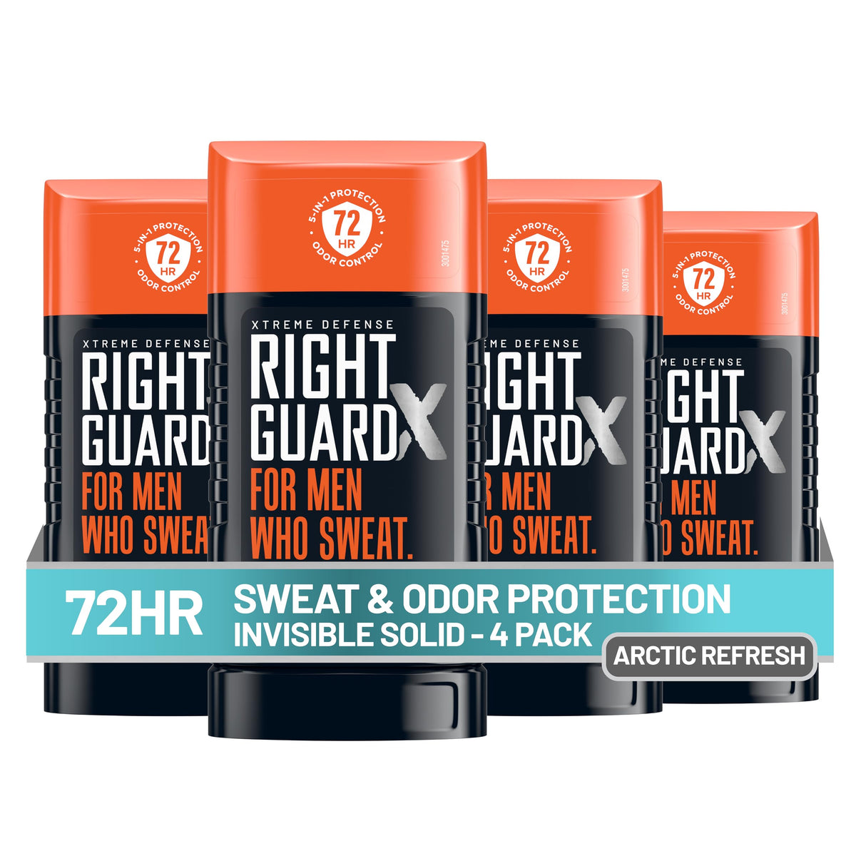 Right Guard Xtreme Defense Antiperspirant Deodorant Arctic Refresh scent front view