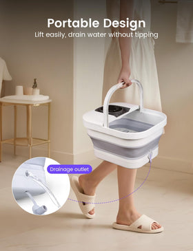 RIKE foot bath with water drainage outlet