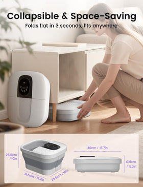 RIKE foot spa with oxygen bubbles in use