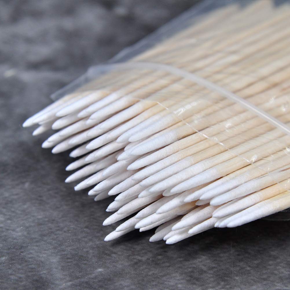 RIKWOG 600pcs Pointed Cotton Swabs used for cleaning small electronics