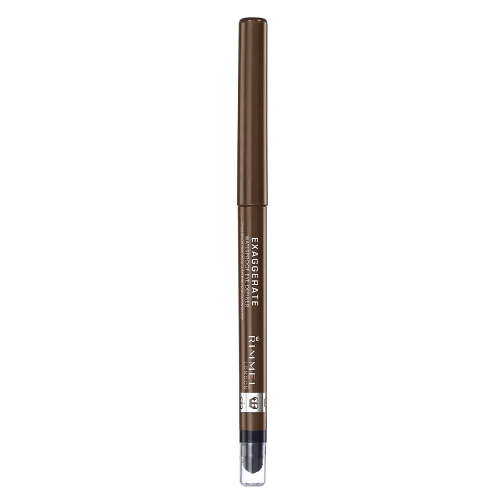 Rimmel Exaggerate Waterproof Eye Definer Eyeliner Rich Brown front view