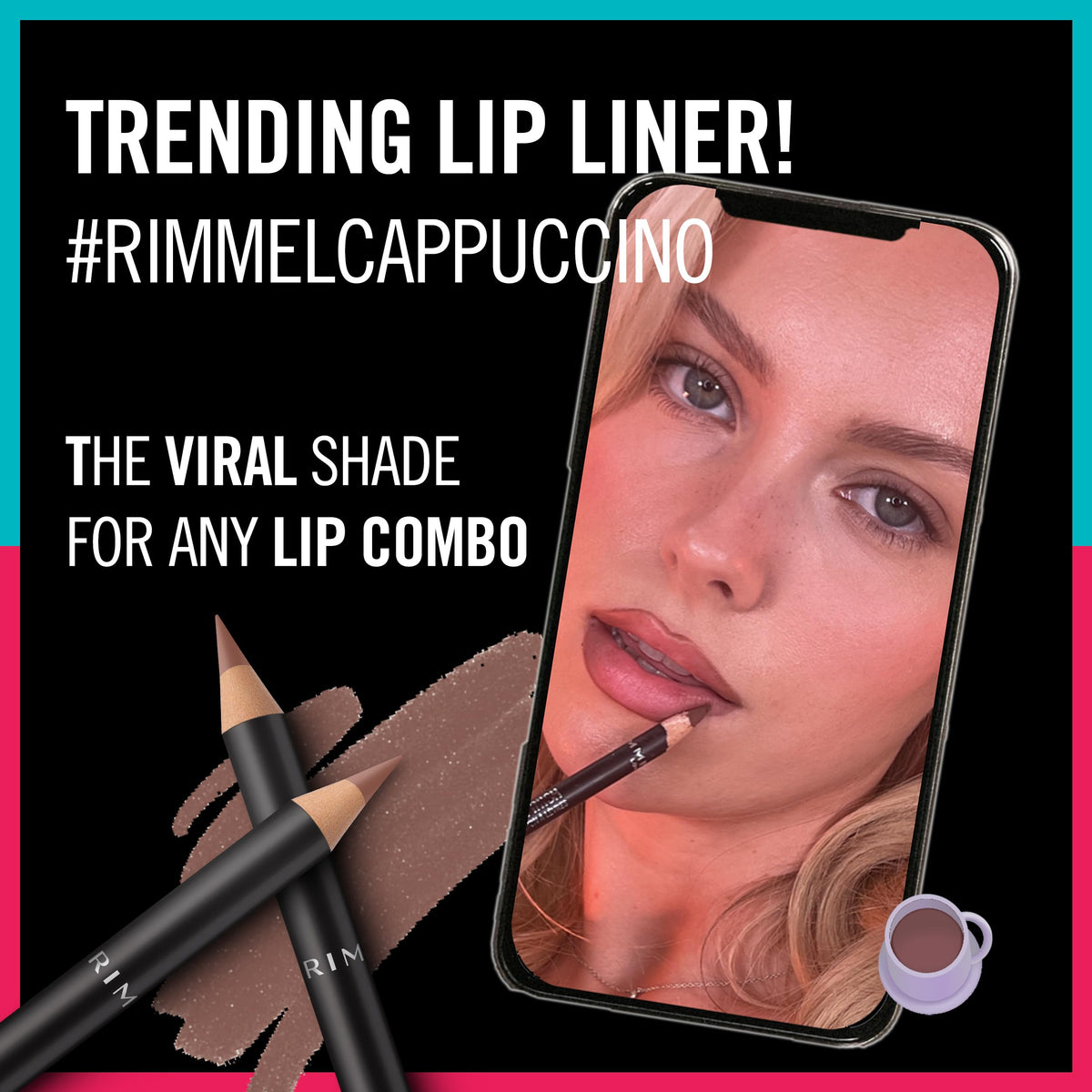 Rimmel Lasting Finish 8HR Lip Liner Pencil side view