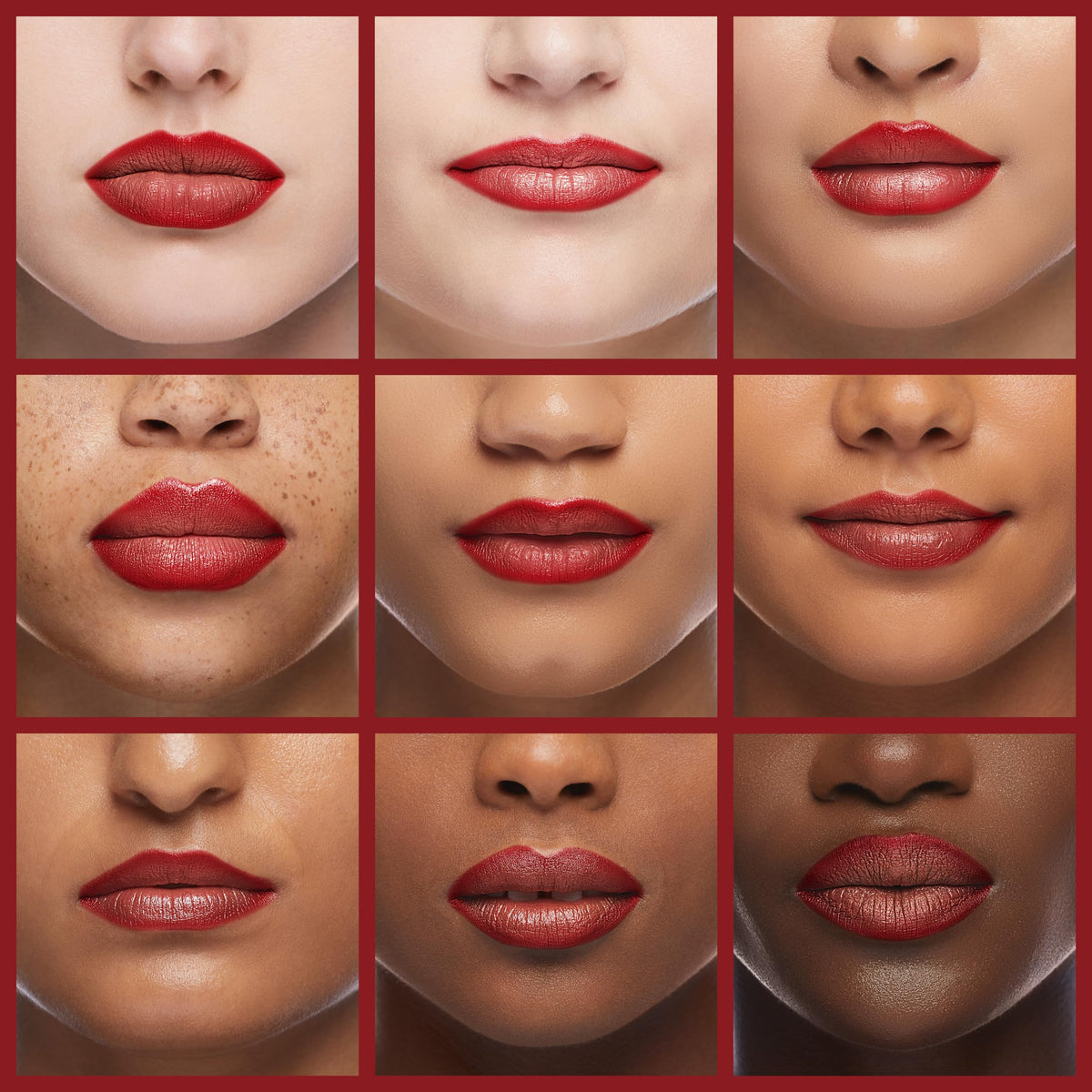 Rimmel Lasting Finish Lip Liner Pencil 580 Bitten Red on lips